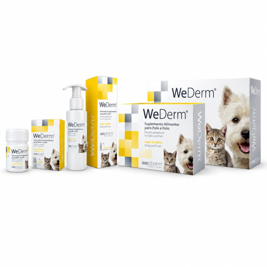 WeDerm solutie lichida, supliment piele si blana caini si pisici, 30 ml